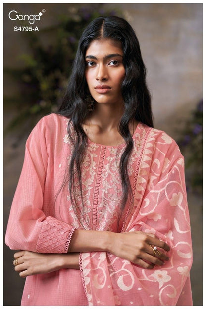 Dusnea S4795 Ganga Bemberg Pant Style Suits Supplier Ahmedabad