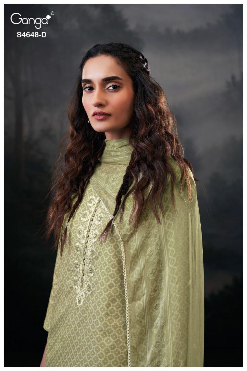 Dvira 4648 Ganga Cotton Plazzo Style Suits Manufacturer Ahmedabad