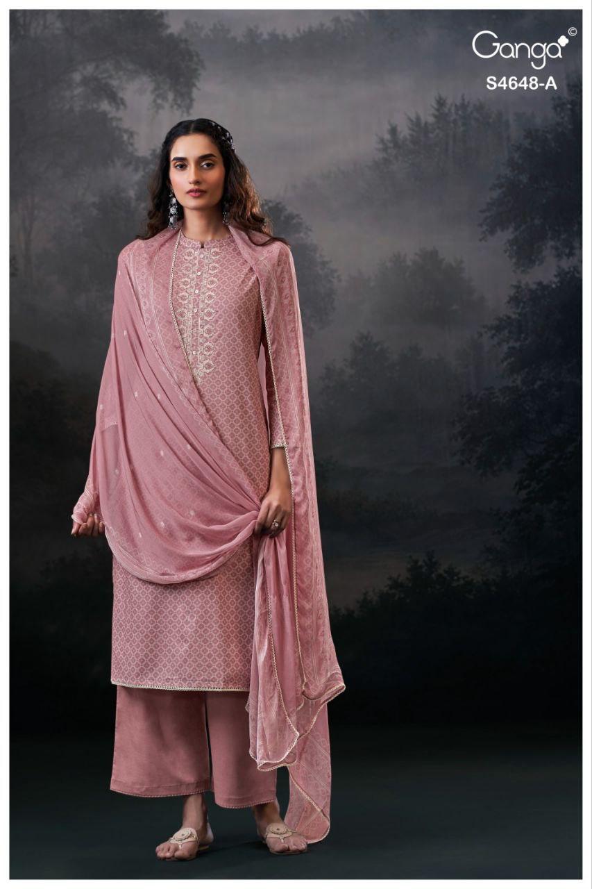 Dvira 4648 Ganga Cotton Plazzo Style Suits Manufacturer Ahmedabad