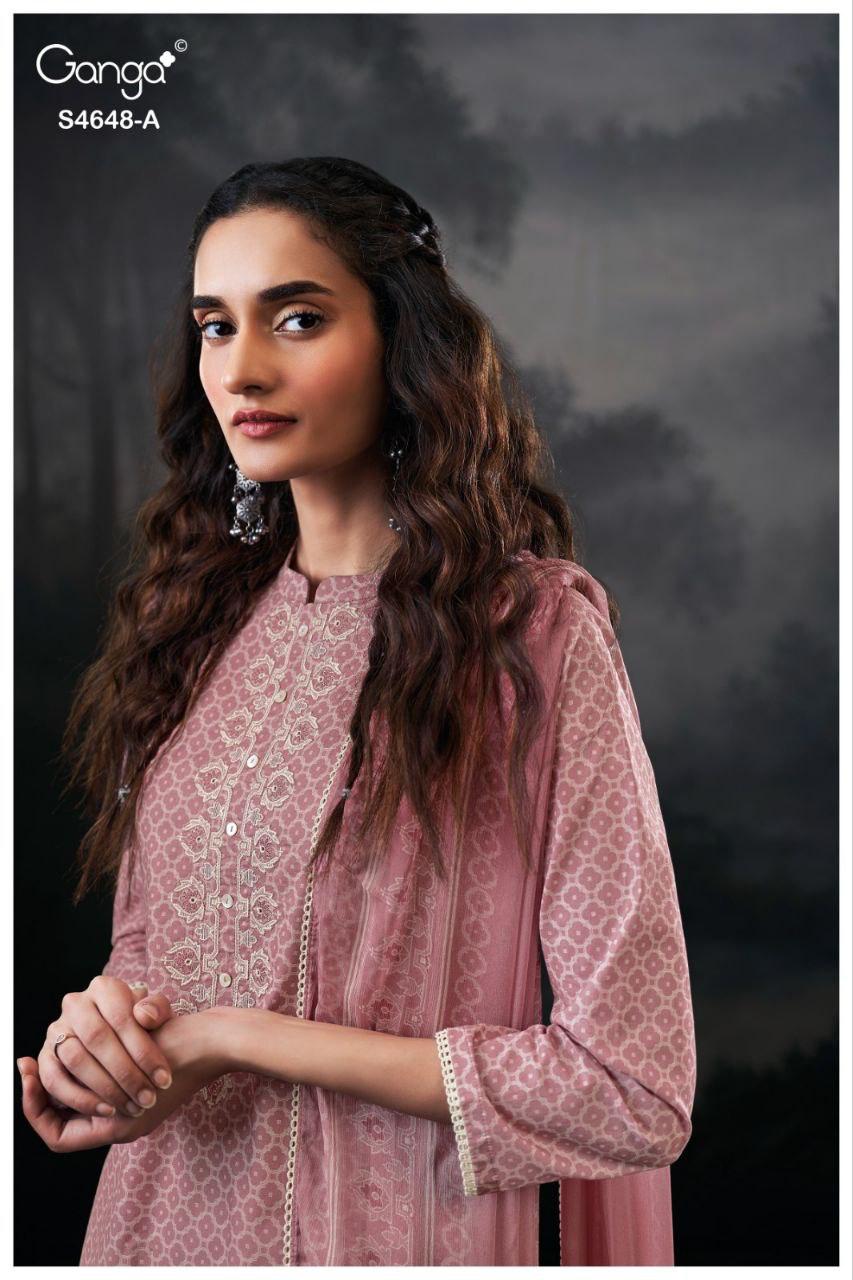 Dvira 4648 Ganga Cotton Plazzo Style Suits Manufacturer Ahmedabad