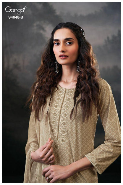 Dvira 4648 Ganga Cotton Plazzo Style Suits Manufacturer Ahmedabad