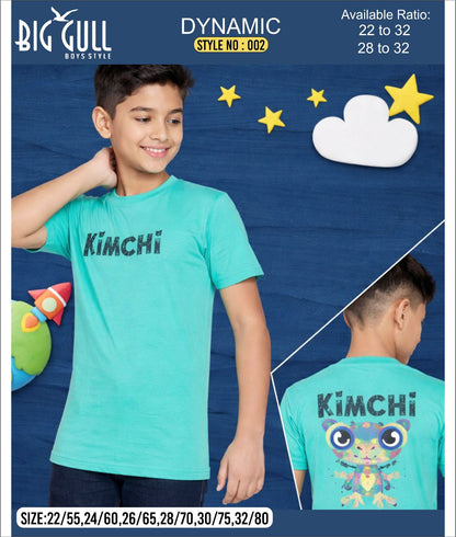 Dynamic Style 002 Big Gull Cotton Biowashed Boys Tshirt Exporter Ahmedabad