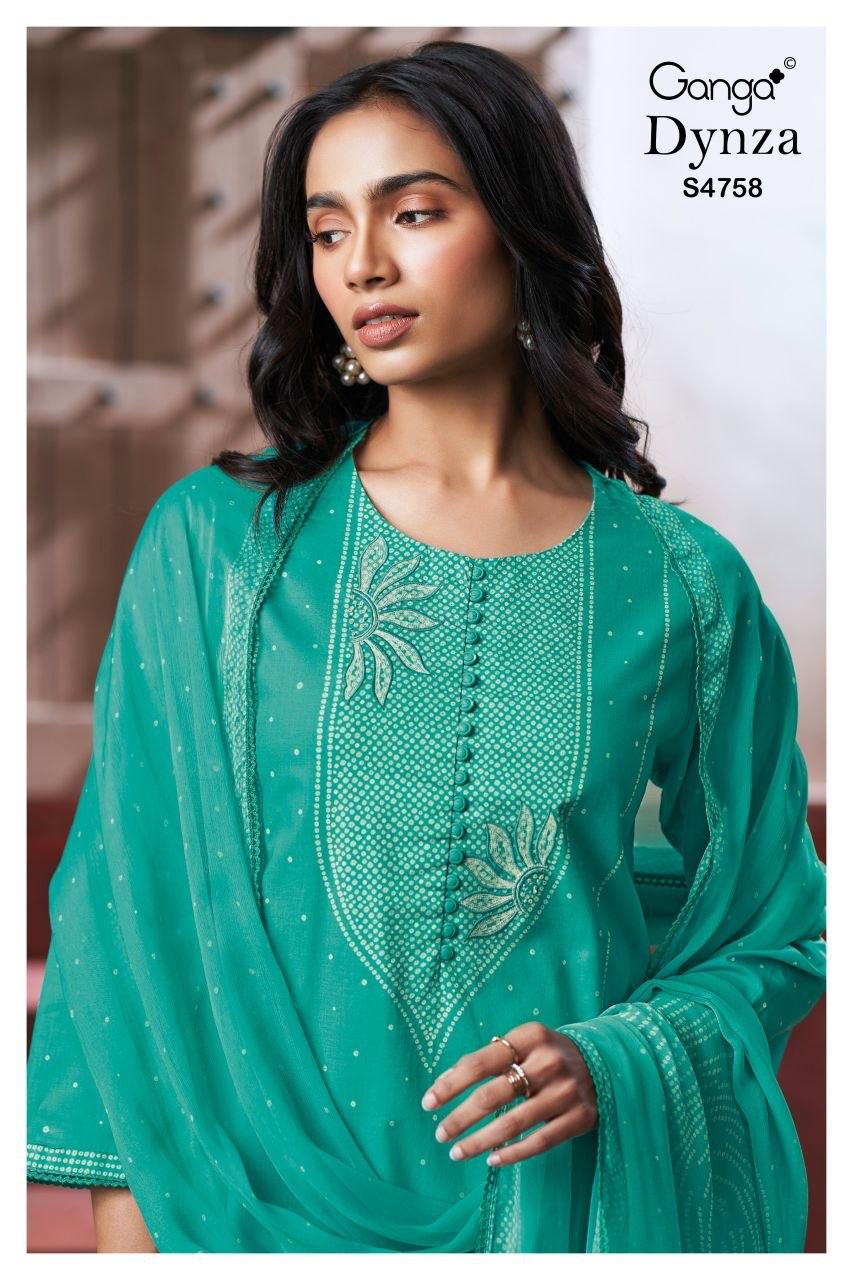 Dynza S4758 Ganga Cotton Plazzo Style Suits Wholesale Price
