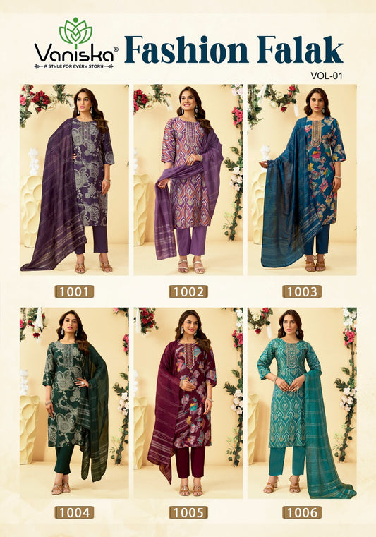 ?Fashion Falak Vol 1 Vaniska Berlin Readymade Pant Style Suits Manufacturer