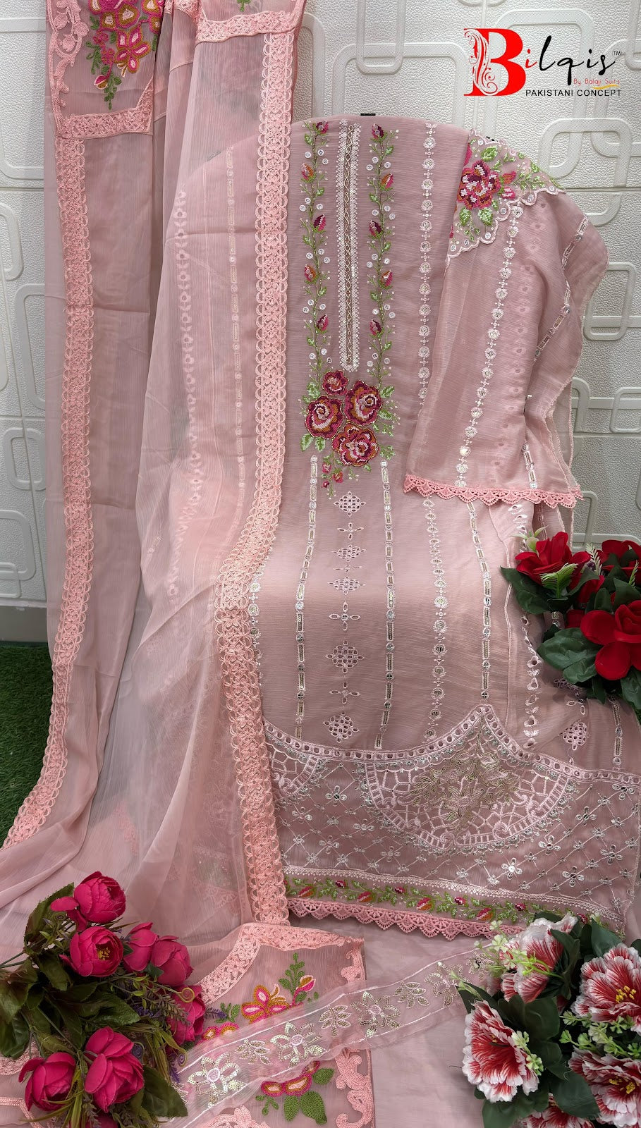 E 01 Abcd Elan Studio Chiffon Pakistani Salwar Suits Wholesaler Ahmedabad