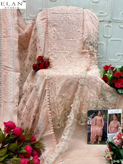E 13 Elan Studio Cambric Lawn Pakistani Salwar Suits Exporter Ahmedabad