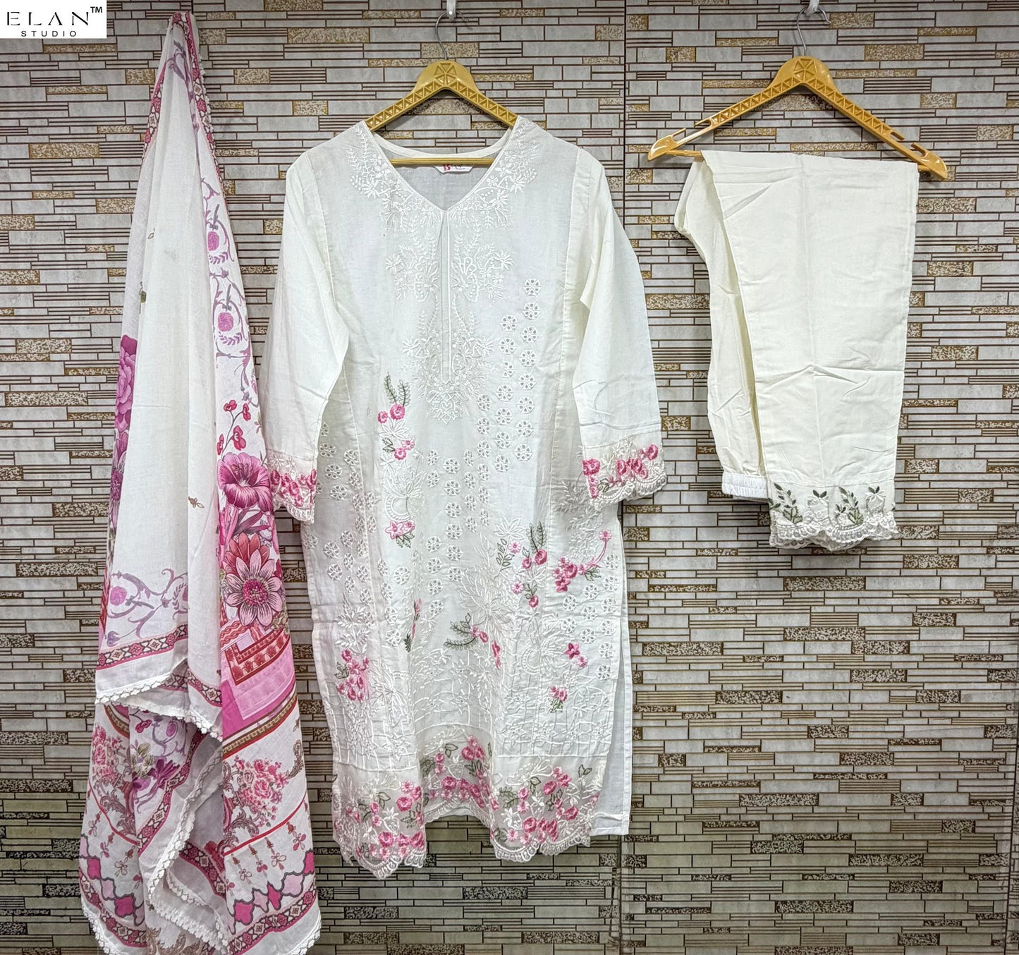 E 20 Elan Studio Lawn Cotton Pakistani Readymade Suits Wholesale Price