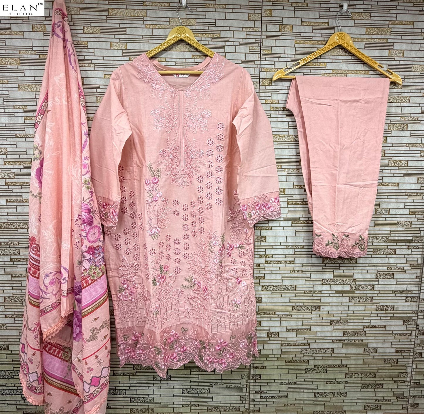 E 20 Elan Studio Lawn Cotton Pakistani Readymade Suits Wholesale Price