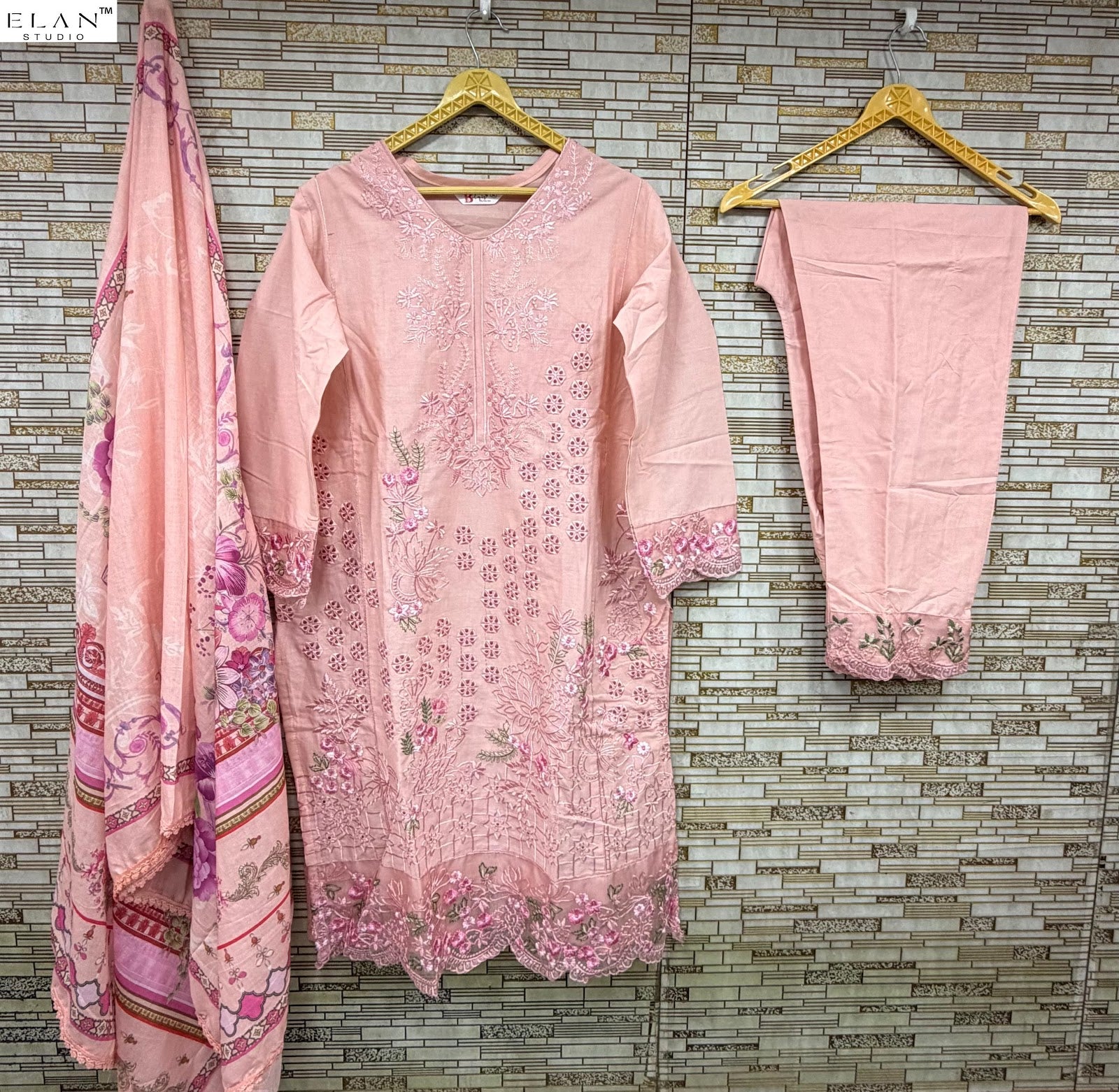 E 20 Elan Studio Lawn Cotton Pakistani Readymade Suits Wholesale Price