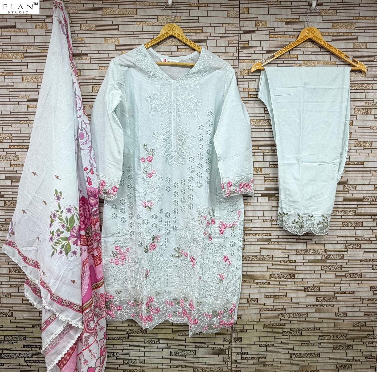 E 20 Elan Studio Lawn Cotton Pakistani Readymade Suits Wholesale Price