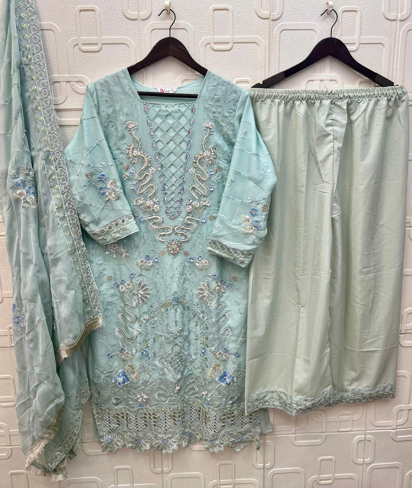 E 262 A To D Elan Studio Chiffon Pakistani Readymade Suits Manufacturer
