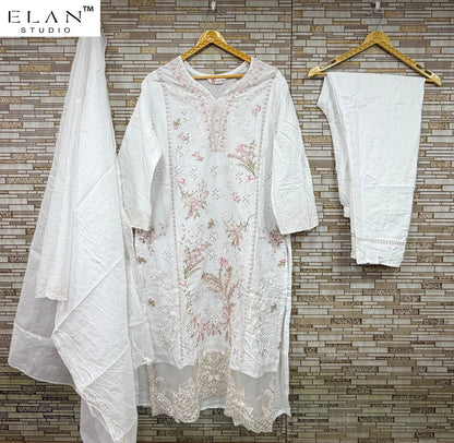 E 29 Elan Studio Cambric Lawn Pakistani Readymade Suits Wholesaler India