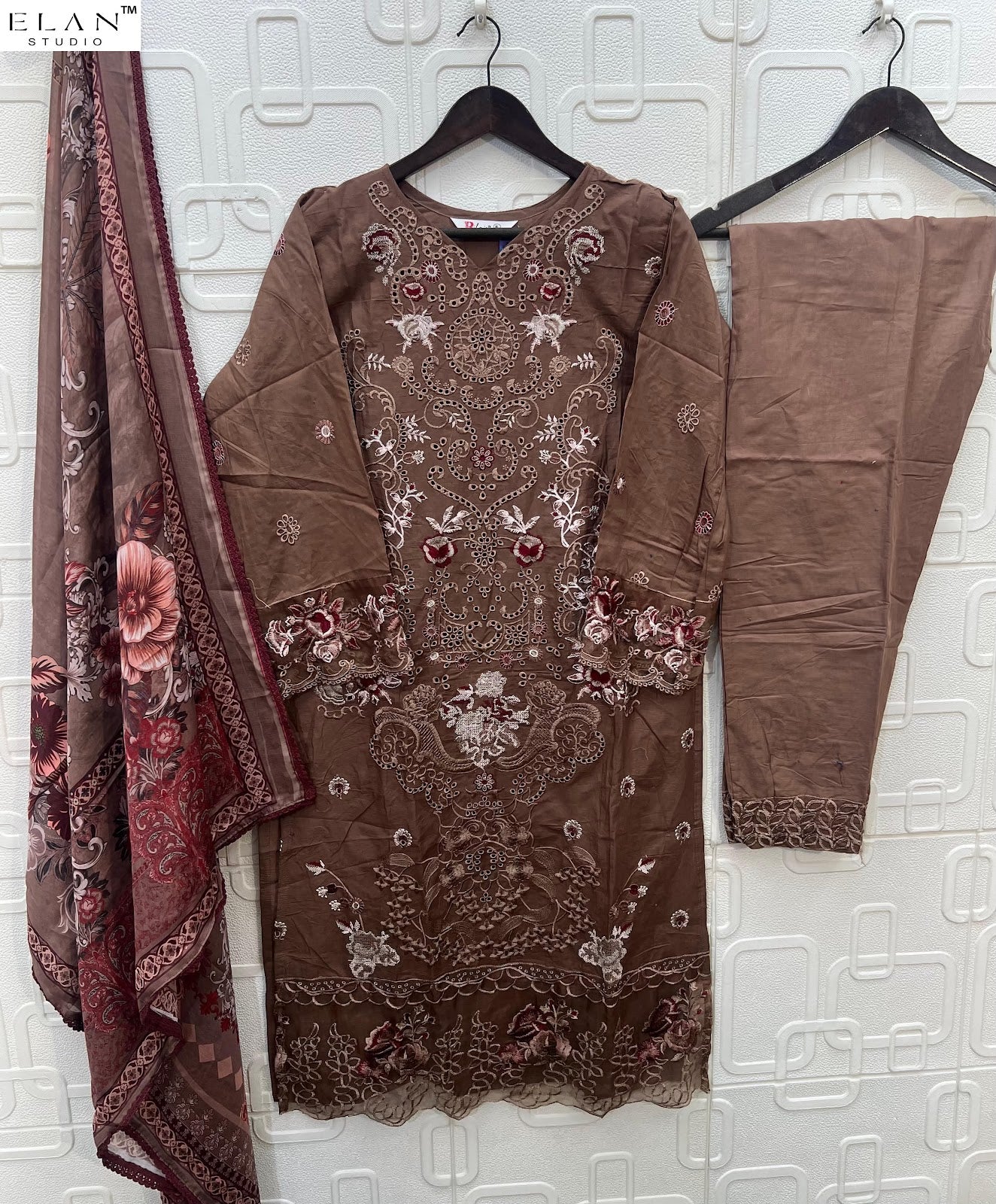 E 31 Elan Studio Cambric Lawn Pakistani Readymade Suits Supplier India