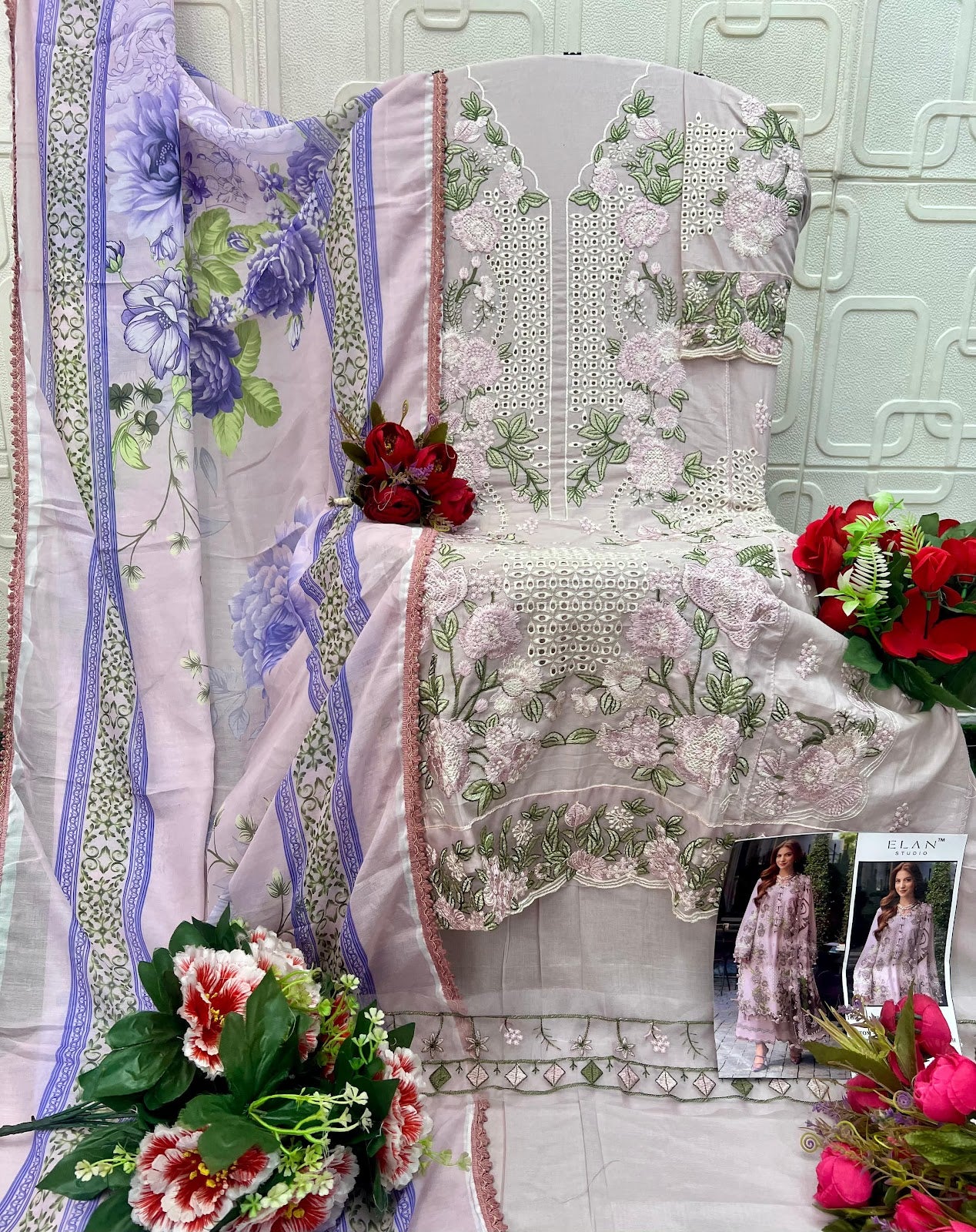 E 37 Elan Studio Lawn Cotton Pakistani Salwar Suits Wholesale Price