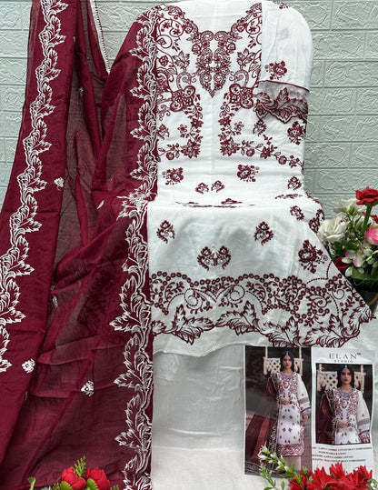 E 44 Elan Studio Lawn Cotton Pakistani Salwar Suits Manufacturer
