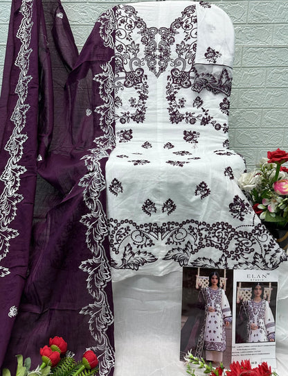 E 44 Elan Studio Lawn Cotton Pakistani Salwar Suits Manufacturer