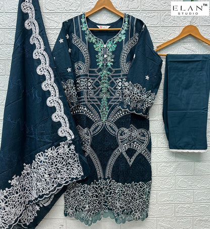 E 51 Elan Studio Lawn Cotton Pakistani Readymade Suits Wholesale Price