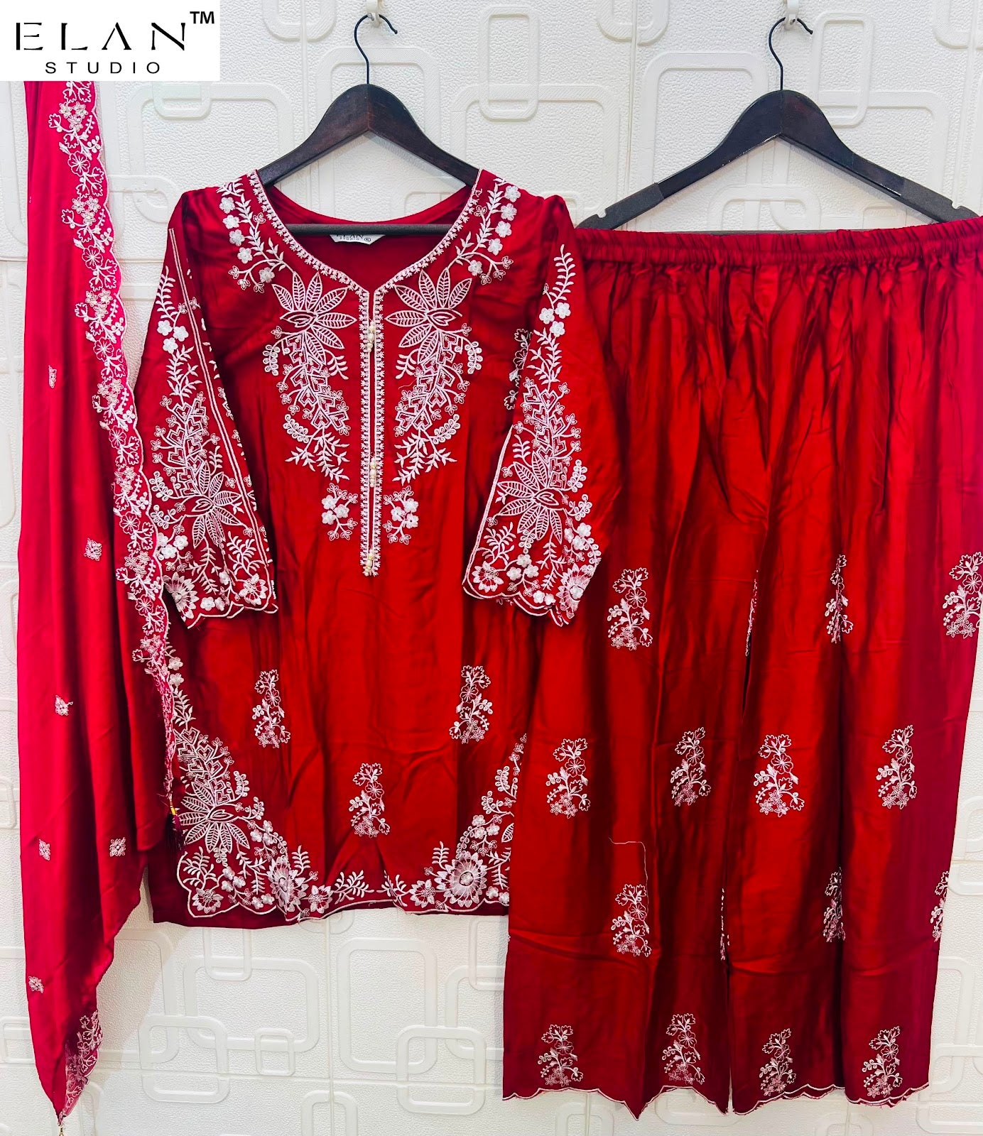 E 55 Elan Studio Gaji Silk Pakistani Readymade Suits Supplier