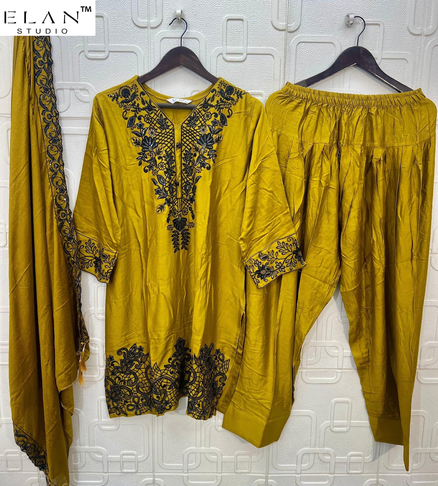 E 57 Elan Studio Gajji Silk Pakistani Readymade Suits Wholesale Price
