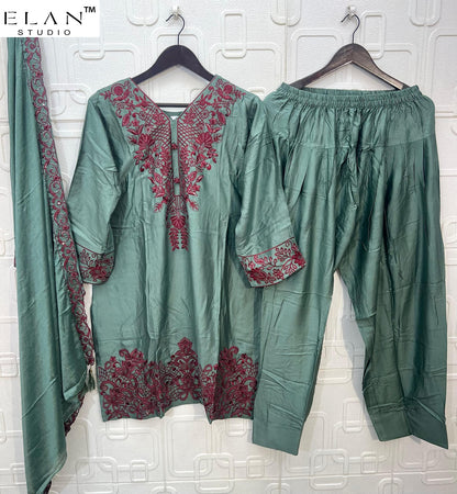 E 57 Elan Studio Gajji Silk Pakistani Readymade Suits Wholesale Price