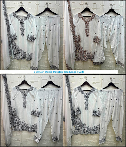 E 58 Elan Studio Reyon Pakistani Readymade Suits Wholesale Price