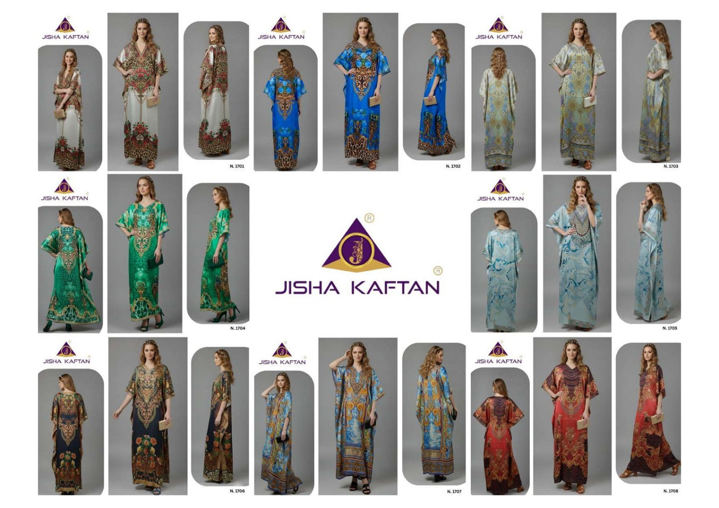 E Nazakat Vol 17 Jisha Japan Satin Kaftans Manufacturer India
