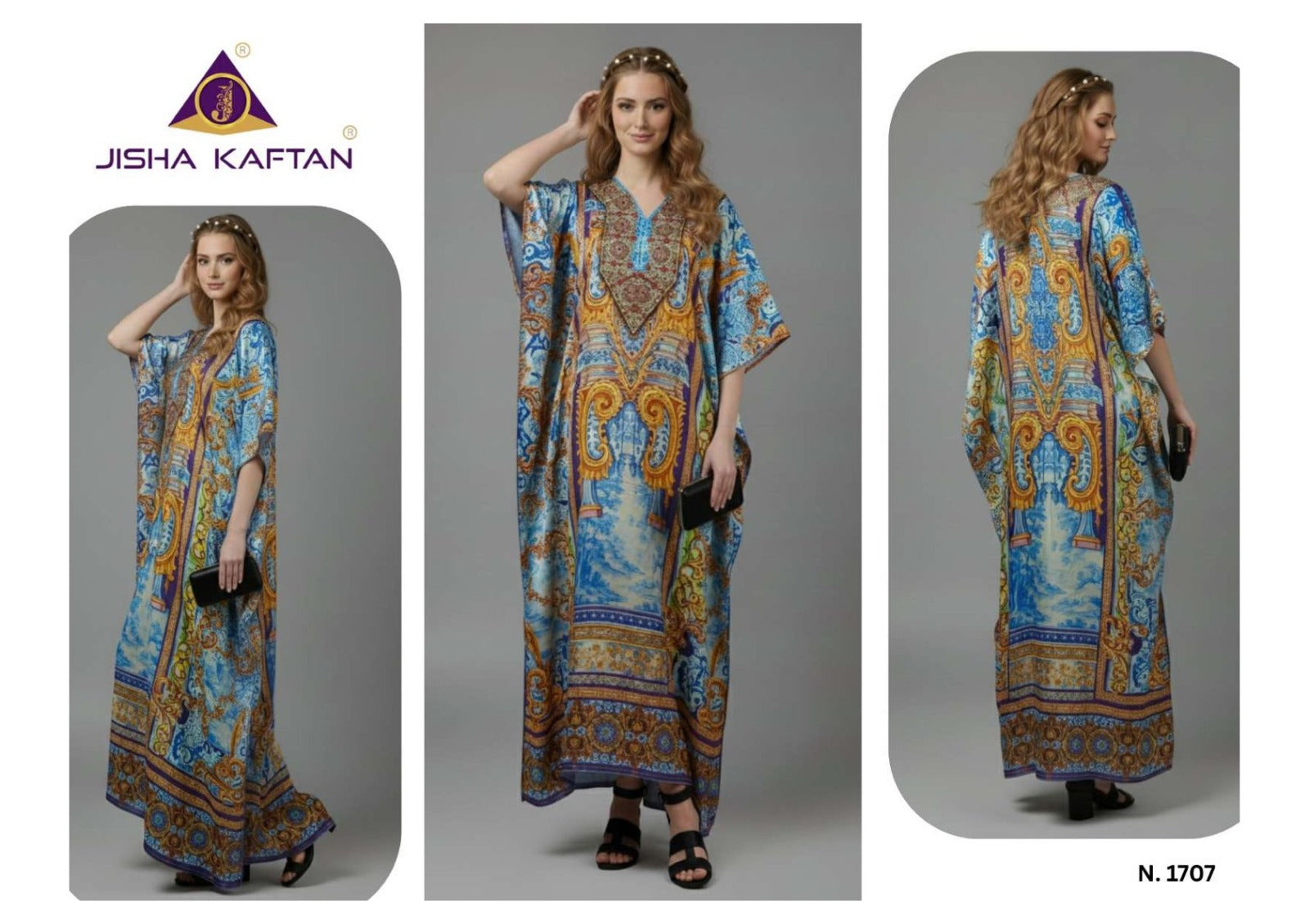 E Nazakat Vol 17 Jisha Japan Satin Kaftans Manufacturer India