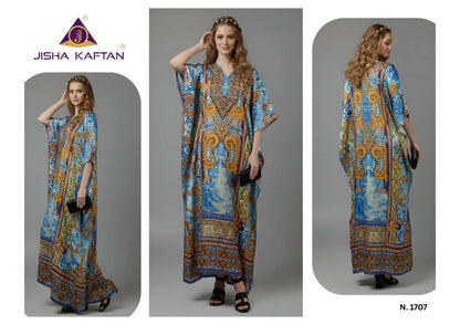 E Nazakat Vol 17 Jisha Japan Satin Kaftans Manufacturer India