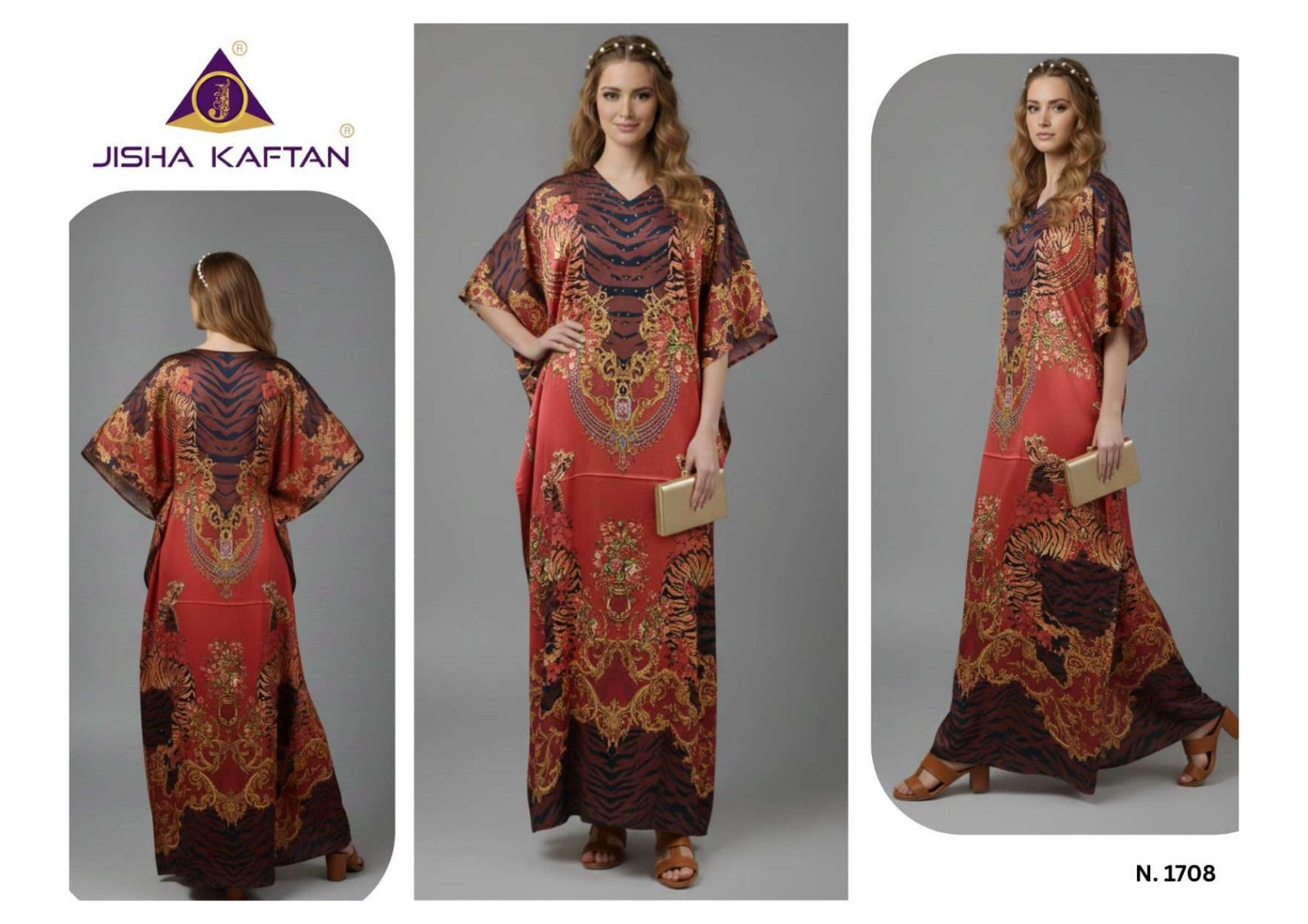 E Nazakat Vol 17 Jisha Japan Satin Kaftans Manufacturer India