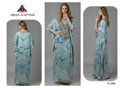 E Nazakat Vol 17 Jisha Japan Satin Kaftans Manufacturer India