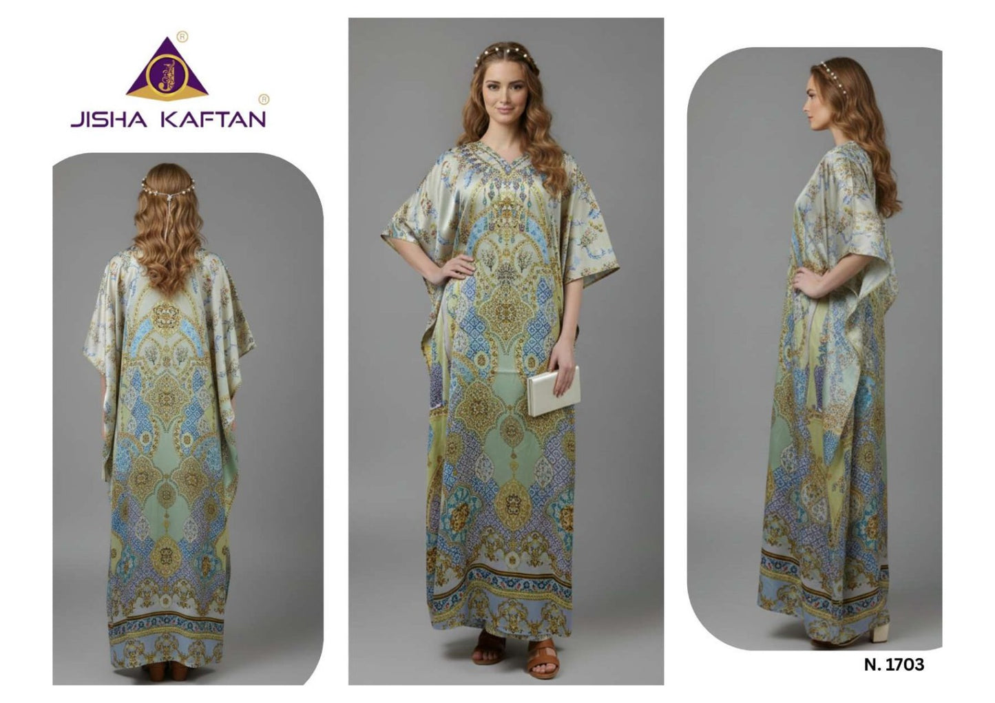 E Nazakat Vol 17 Jisha Japan Satin Kaftans Manufacturer India