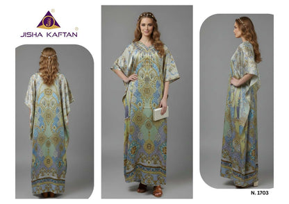 E Nazakat Vol 17 Jisha Japan Satin Kaftans Manufacturer India