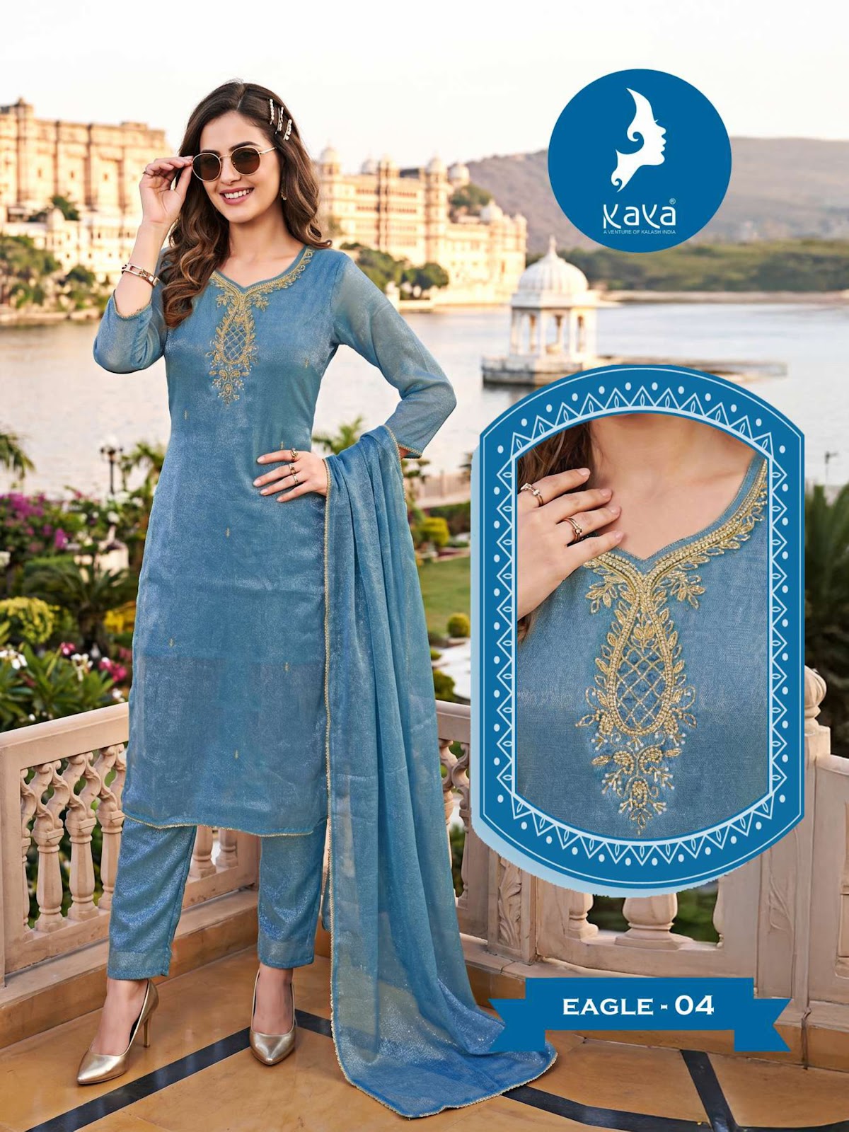 Eagle Kaya Satin Readymade Pant Style Suits Wholesale Price