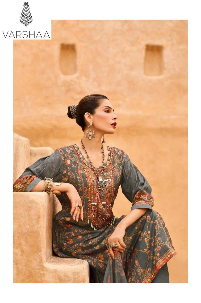 Earth Song Varshaa Viscose Muslin Pakistani Salwar Suits Exporter