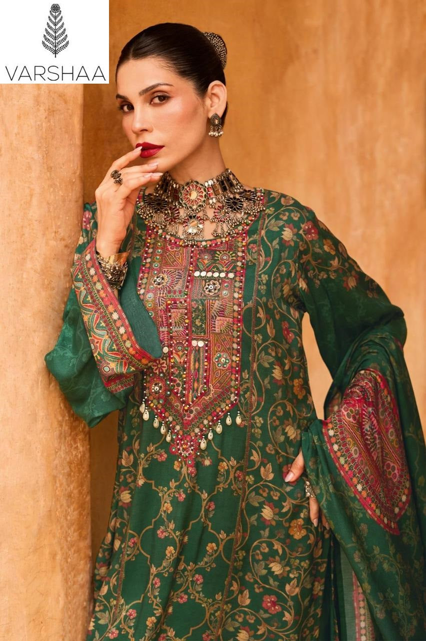 Earth Song Varshaa Viscose Muslin Pakistani Salwar Suits Exporter