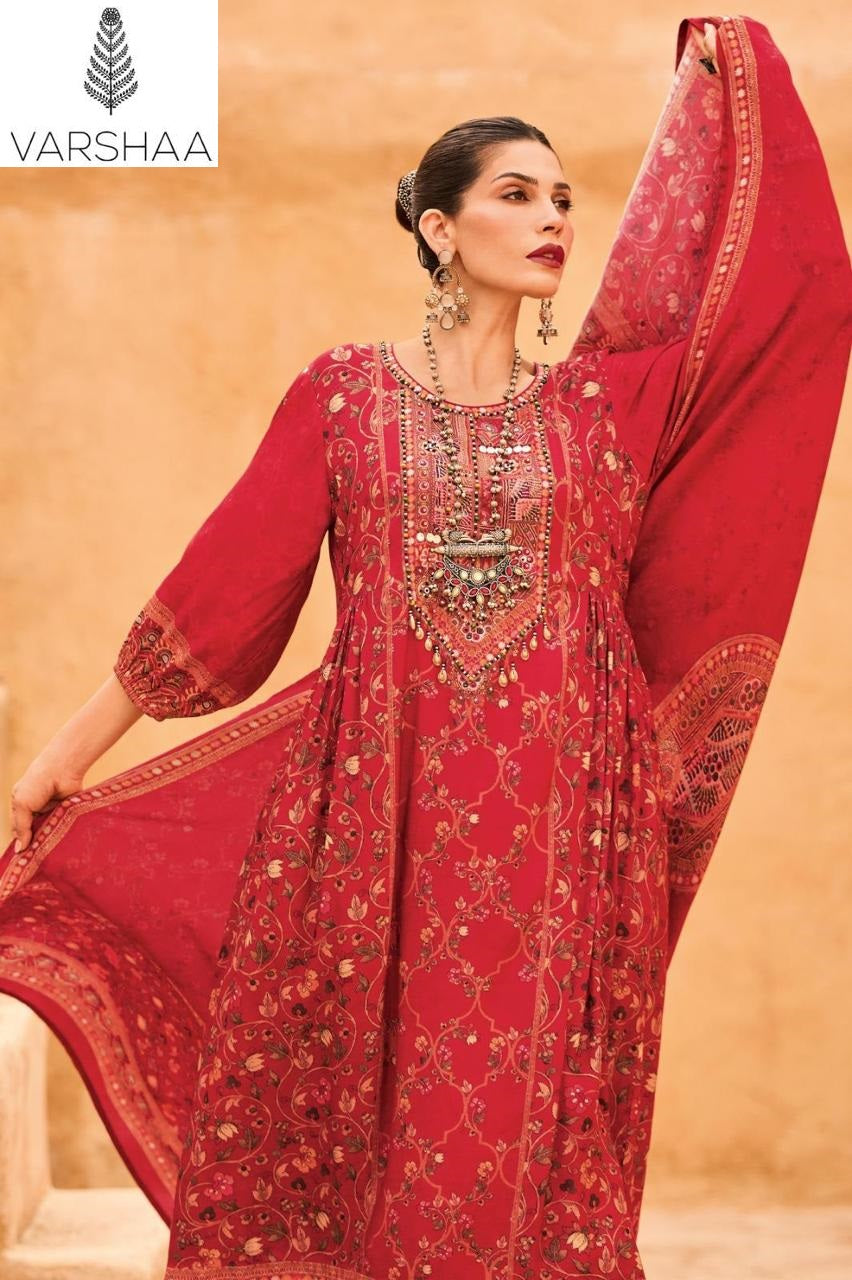 Earth Song Varshaa Viscose Muslin Pakistani Salwar Suits Exporter