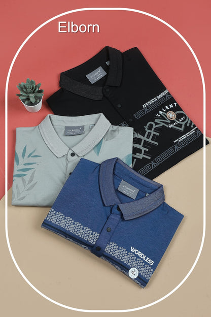 Eb-Js-1215 Elborn Pq Mens Tshirts Wholesale Price