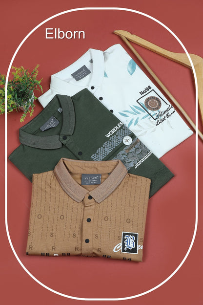 Eb-Js-1215 Elborn Pq Mens Tshirts Wholesale Price