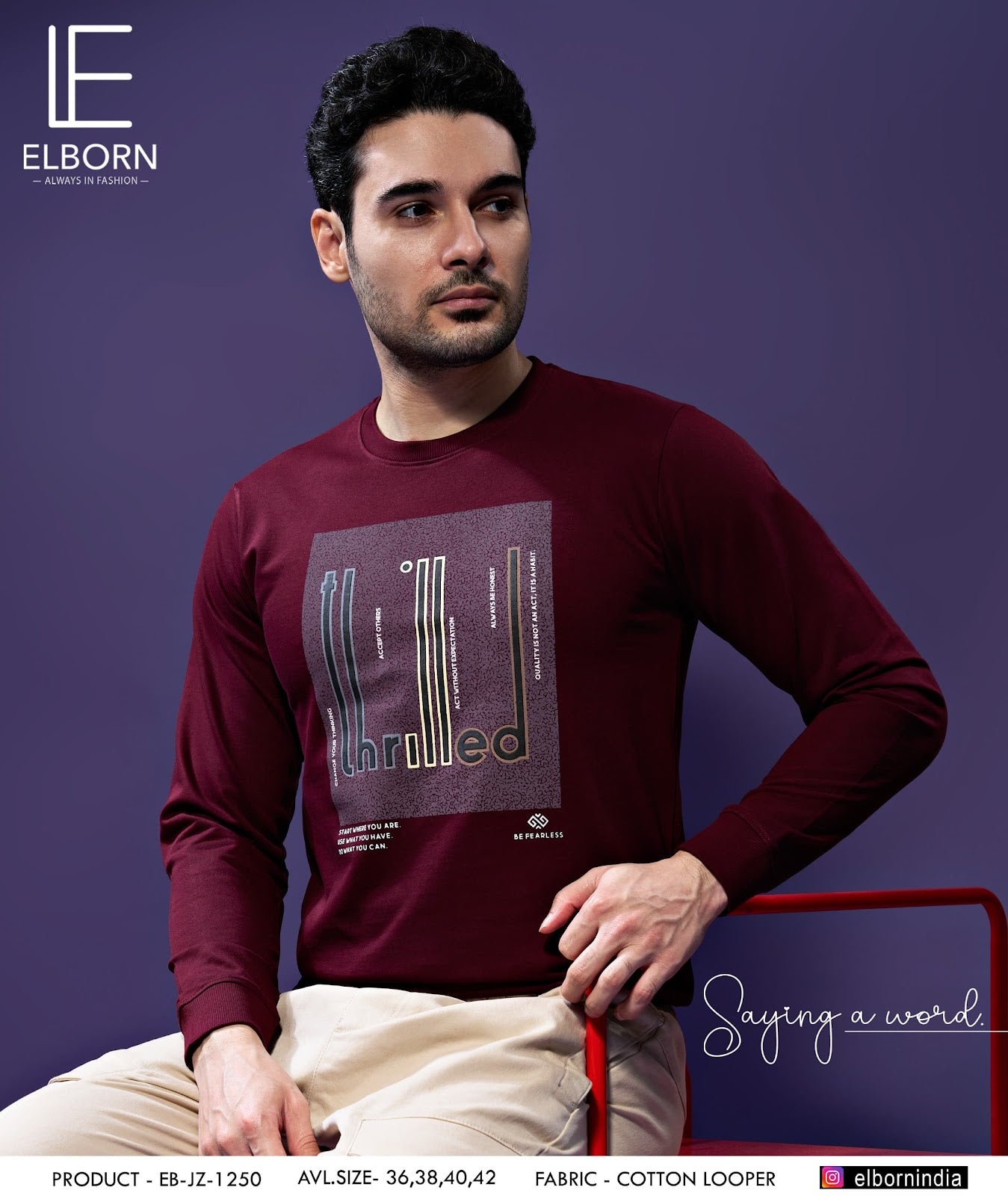 Eb-Jz-1250 Elborn Cotton Mens Tshirts Manufacturer India