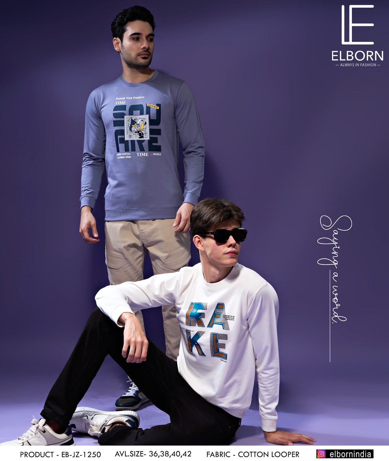 Eb-Jz-1250 Elborn Cotton Mens Tshirts Manufacturer India
