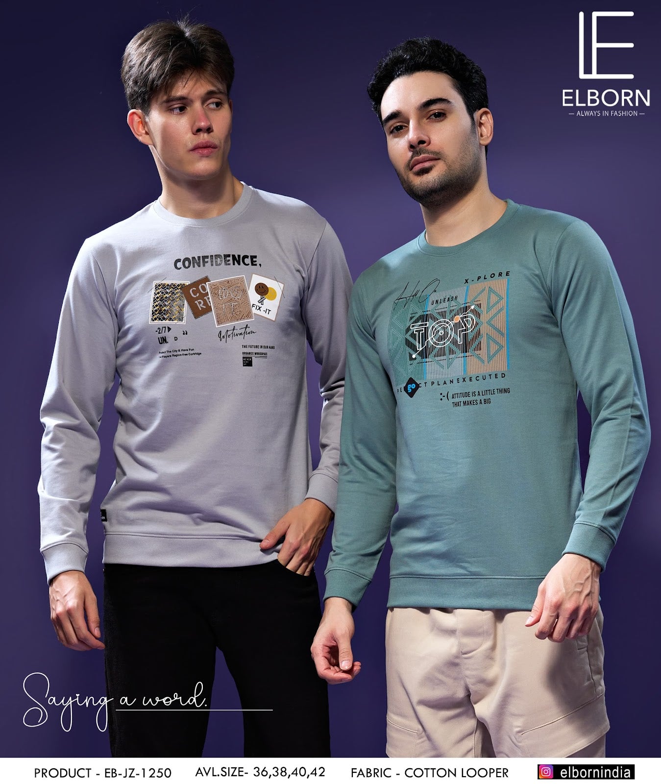 Eb-Jz-1250 Elborn Cotton Mens Tshirts Manufacturer India