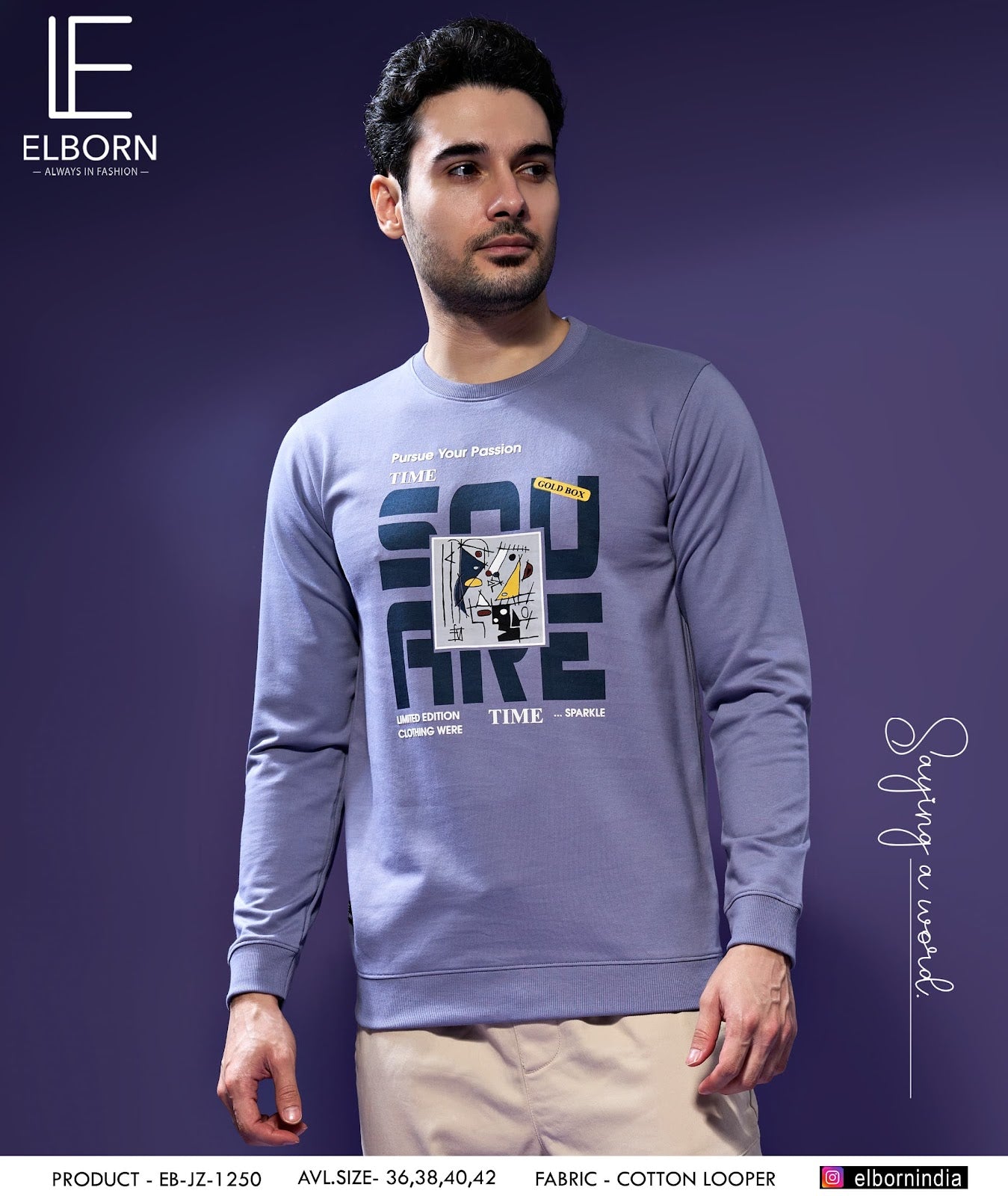 Eb-Jz-1250 Elborn Cotton Mens Tshirts Manufacturer India