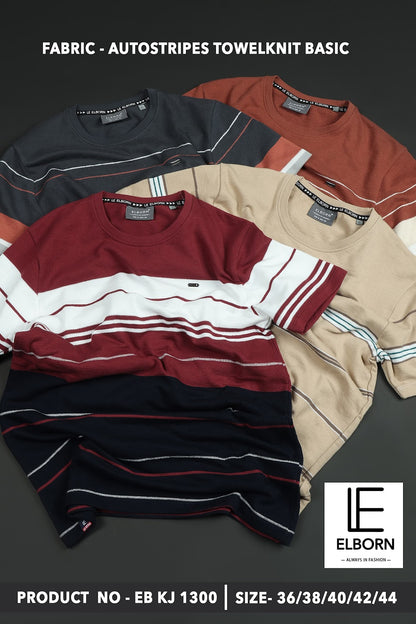 Eb-Kj-1300 Elborn Auto Stripes Mens Tshirts Wholesaler