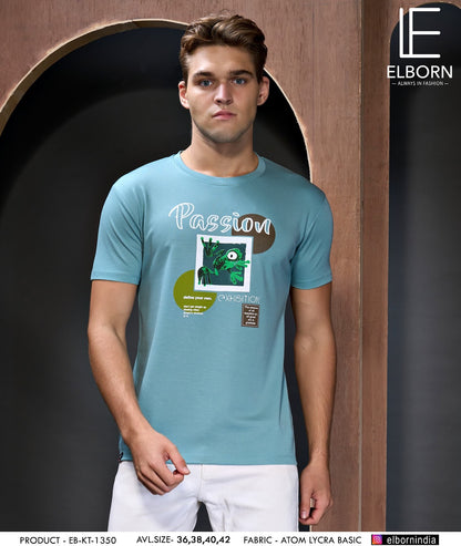 Eb-Kt-1350 Elborn Lycra Mens Tshirts Wholesaler Ahmedabad