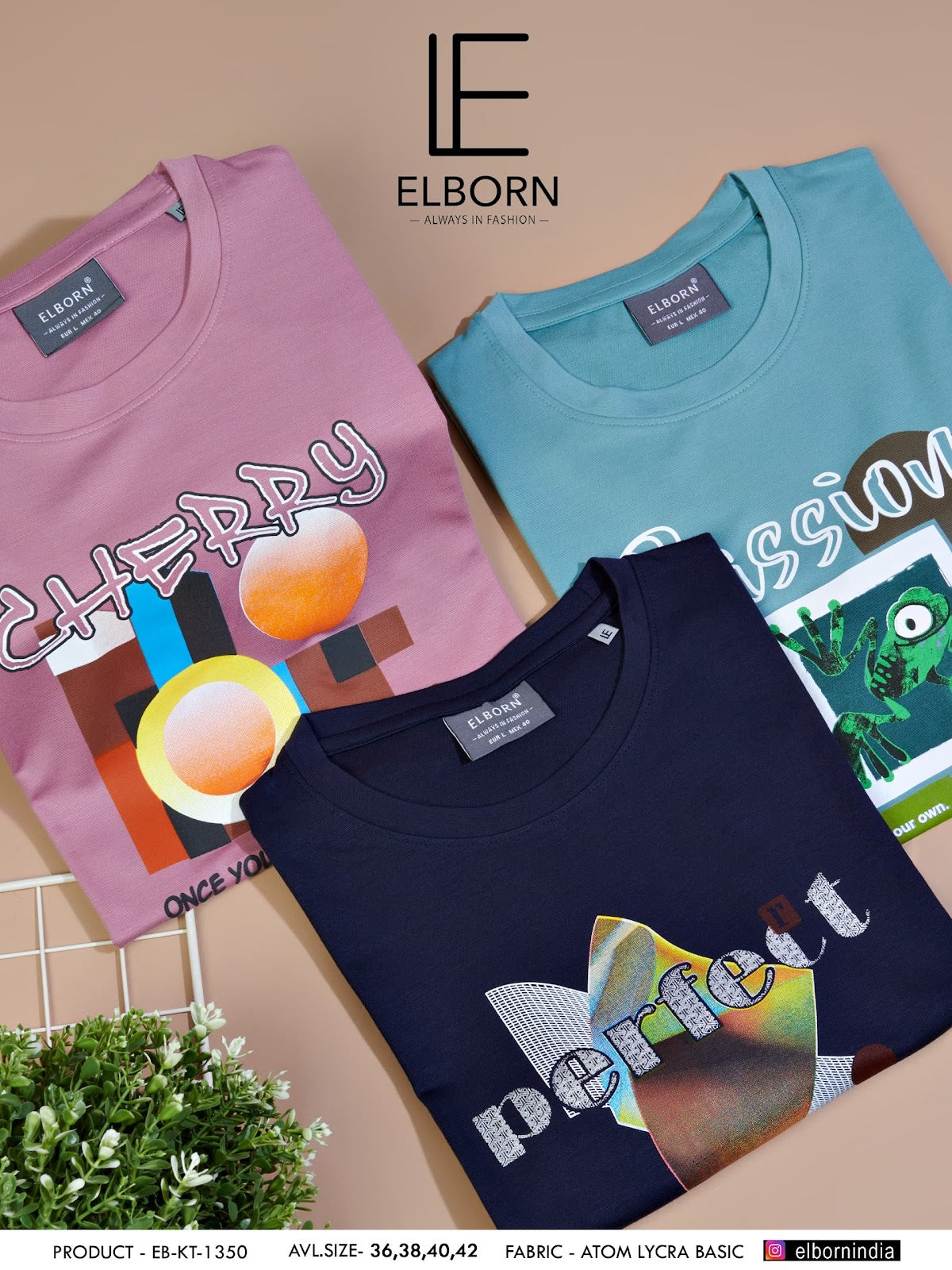 Eb-Kt-1350 Elborn Lycra Mens Tshirts Wholesaler Ahmedabad