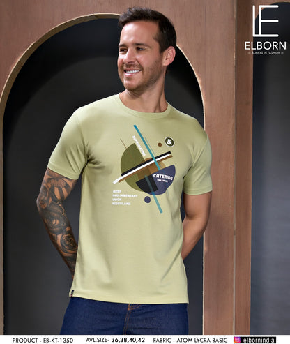 Eb-Kt-1350 Elborn Lycra Mens Tshirts Wholesaler Ahmedabad