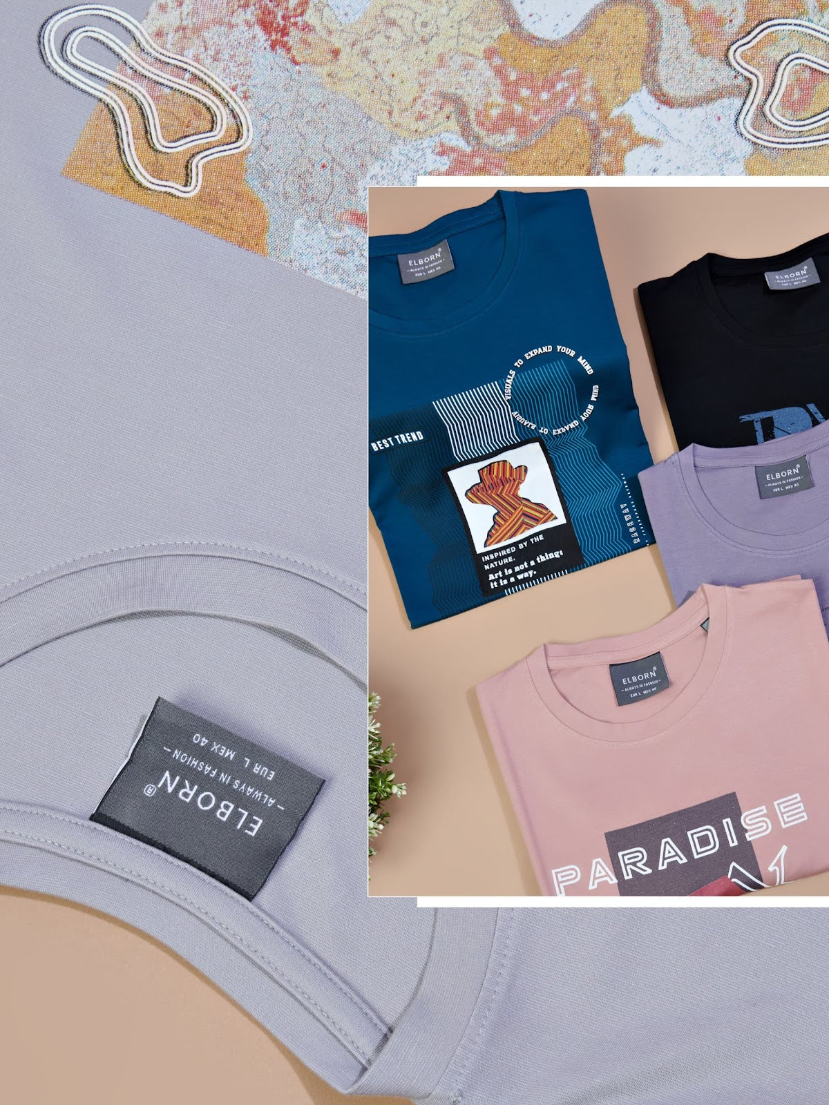 Eb-Ku-1355 Elborn Tencil Lycra Mens Tshirts Supplier India