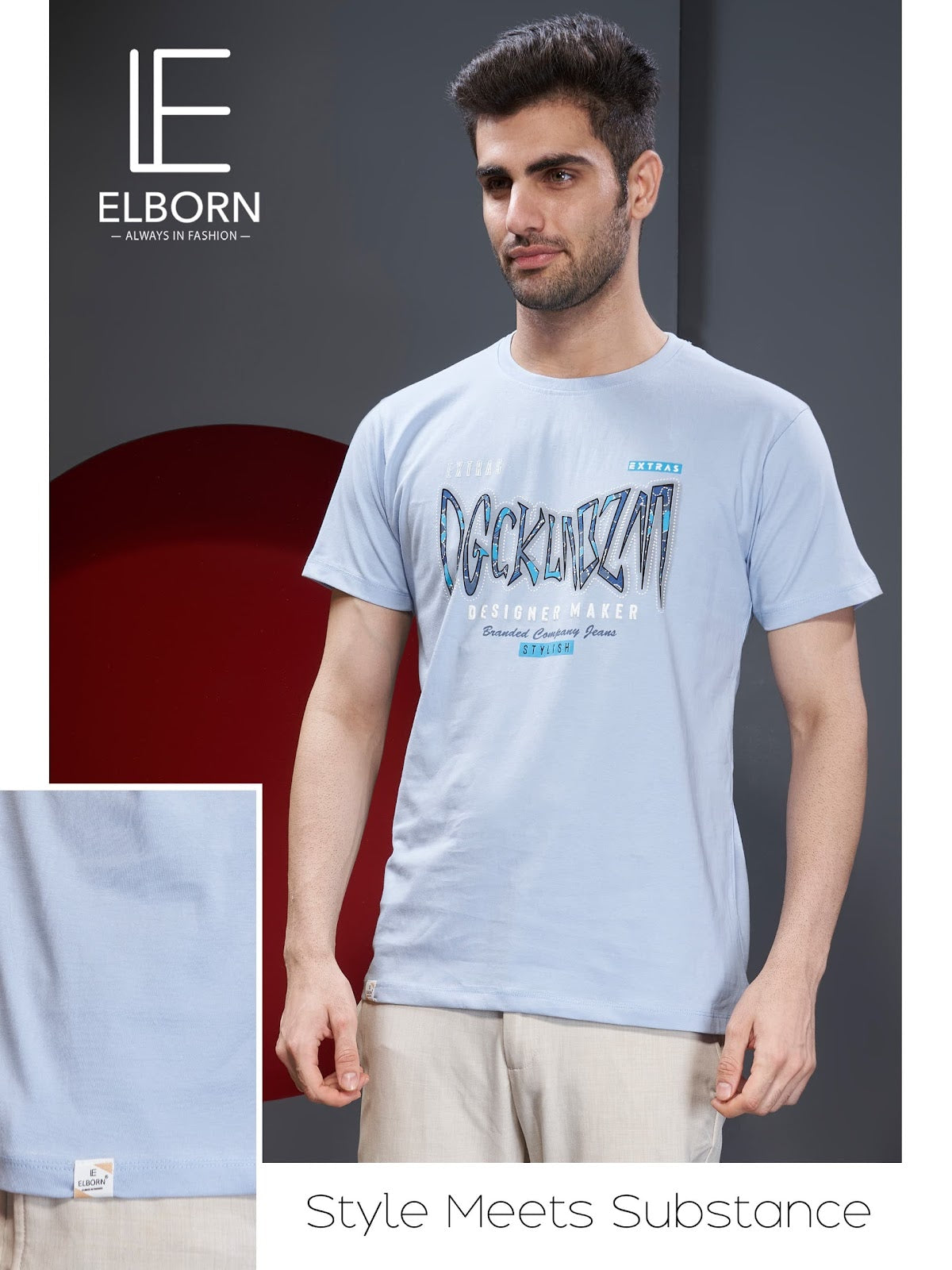 Eb-Kx-1370 Elborn Biowash Mens Tshirts Wholesale Rate