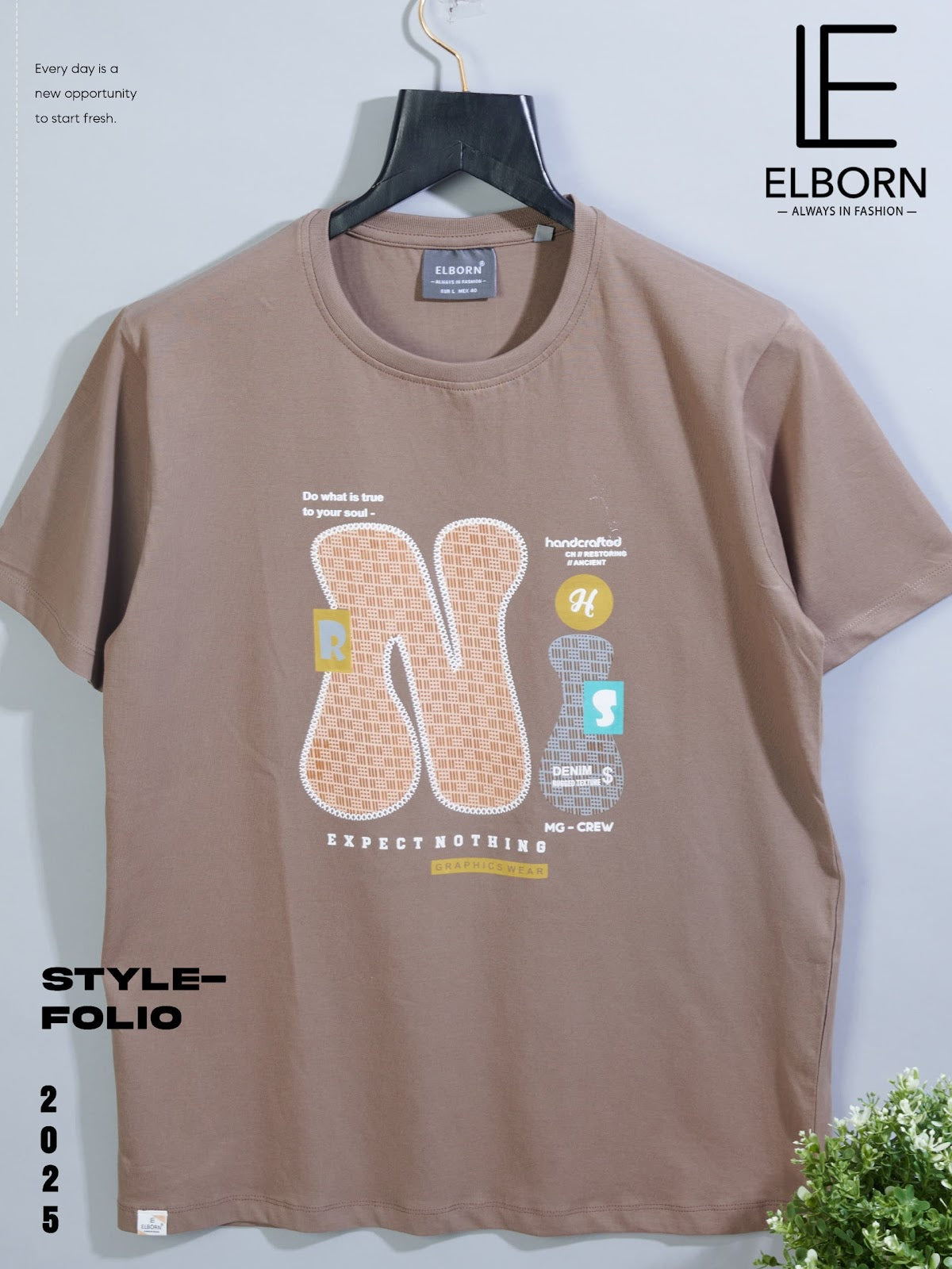 Eb-Kx-1370 Elborn Biowash Mens Tshirts Wholesale Rate
