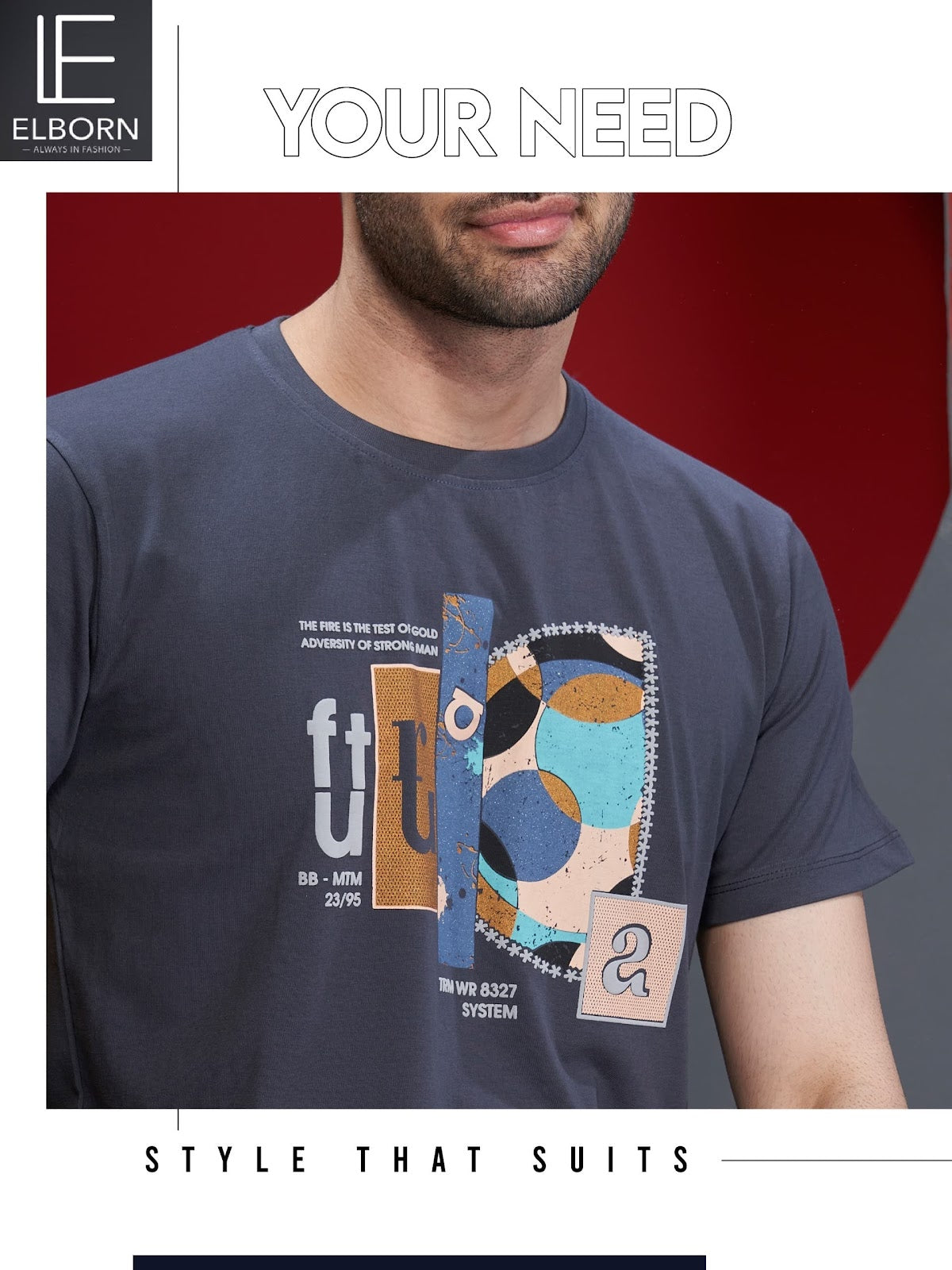 Eb-Kx-1370 Elborn Biowash Mens Tshirts Wholesale Rate